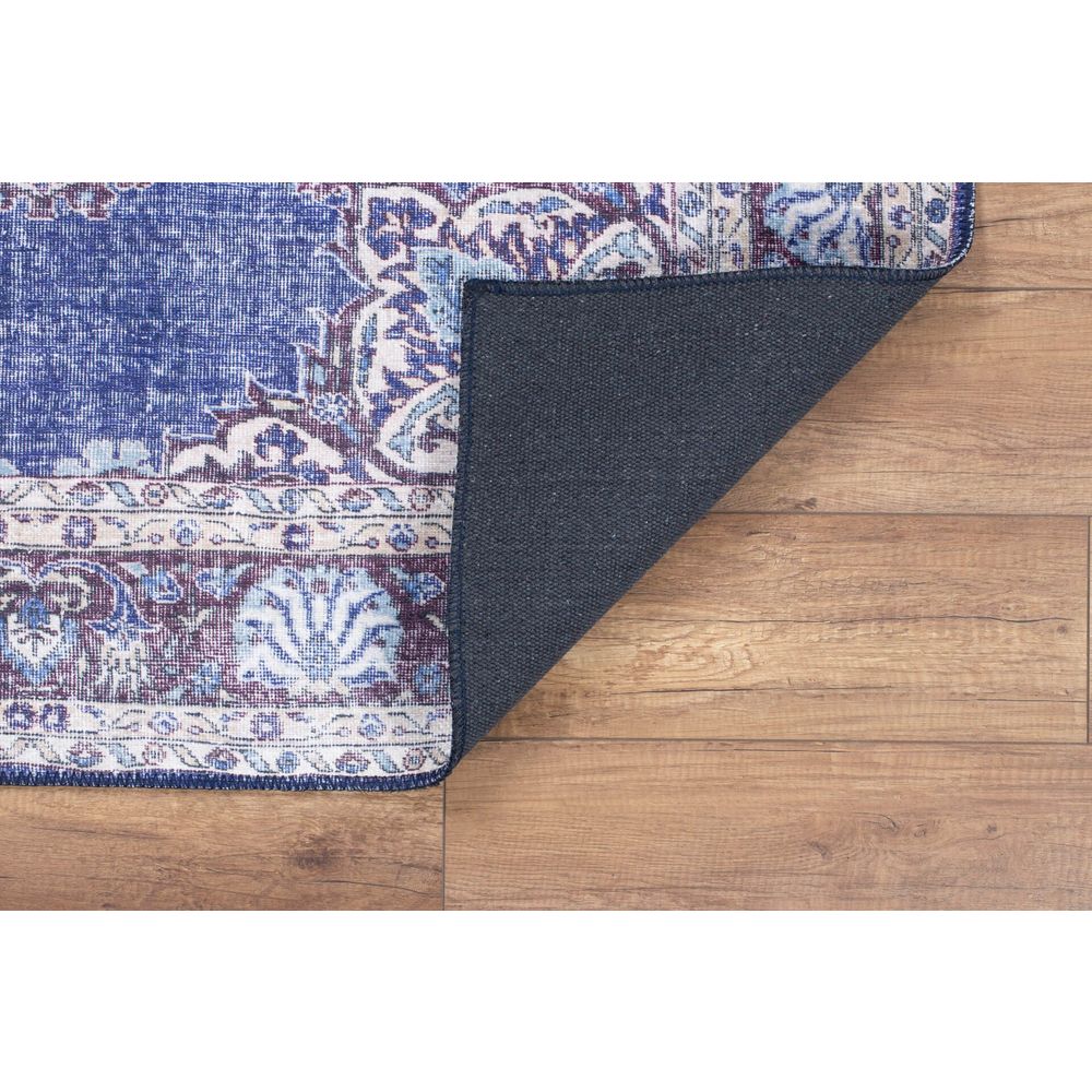 Tamnoplavi Višebojni Tepih 'Blues Chenille' - AL 249 (140 x 190 cm) slika 4