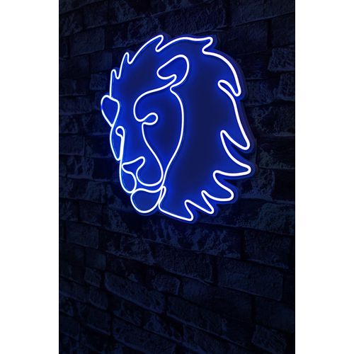 Wallity Ukrasna plastična LED rasvjeta, Lion - Blue slika 9