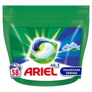 Ariel kapsule za pranje veša Mountain Spring 58 kom