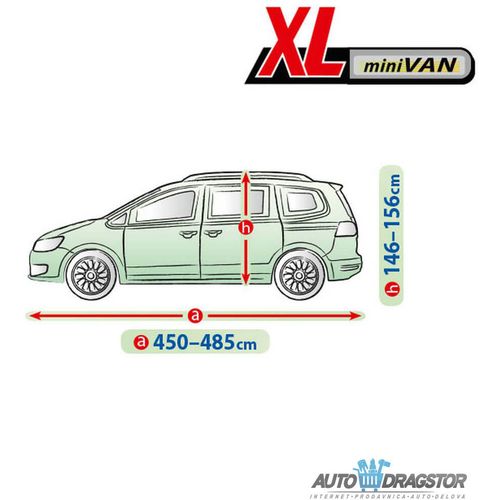 CERADA ZA AUTOMOBIL XL MINI VAN,D 450-485CM,V 146-156CM slika 5