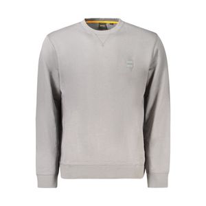 HUGO BOSS MEN'S ZIP-FREE SWEATSHIRT GREY