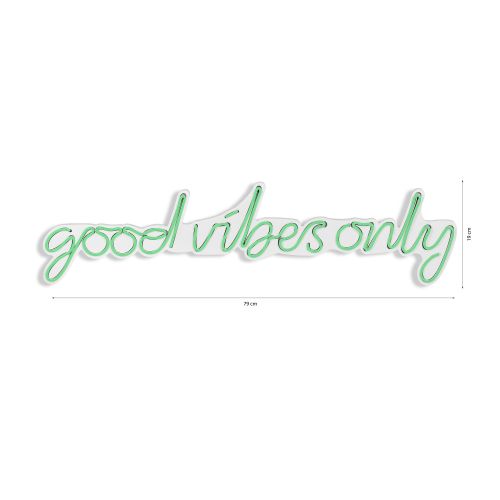 Wallity Ukrasna plastična LED rasvjeta, Good Vibes Only - Green slika 8