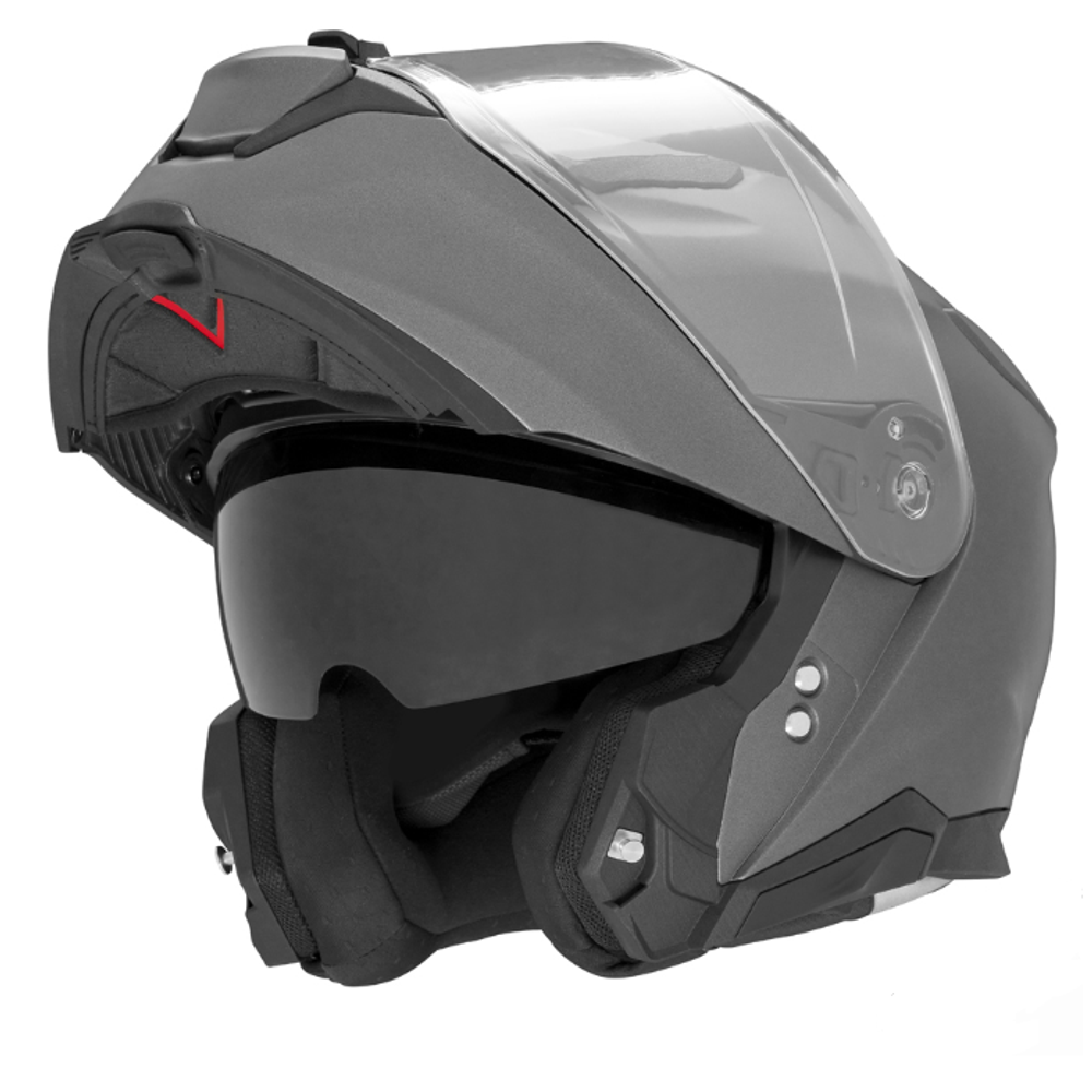 Modularna - flip up kaciga za motor L vel. NOX Y937 N967 - Mat Titanium slika 2