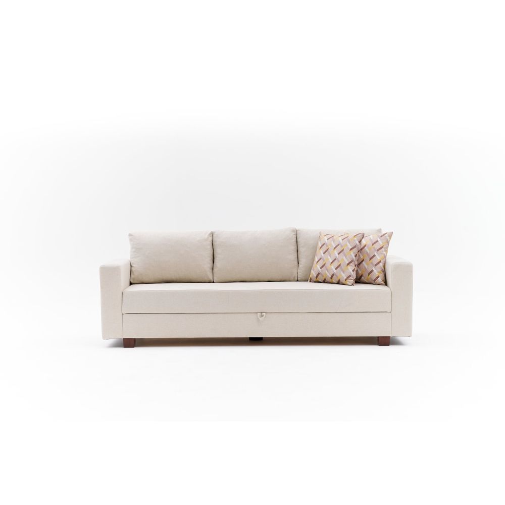Aly Arzilla - Krem Sofa na Razvlačenje za 3 Osobe slika 7