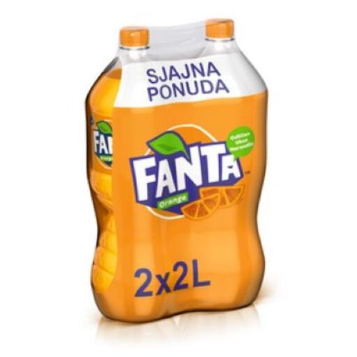 Fanta orange 2 x 2L pet slika 1