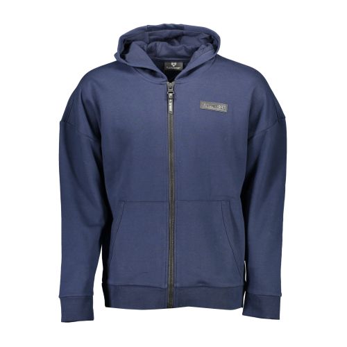 PLEIN SPORT MEN'S BLUE SWEATSHIRT WITH ZIP slika 1