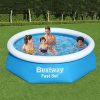 Bestway Bazen sa zračnim prstenom i filter pumpom 57450, 244x61 cm