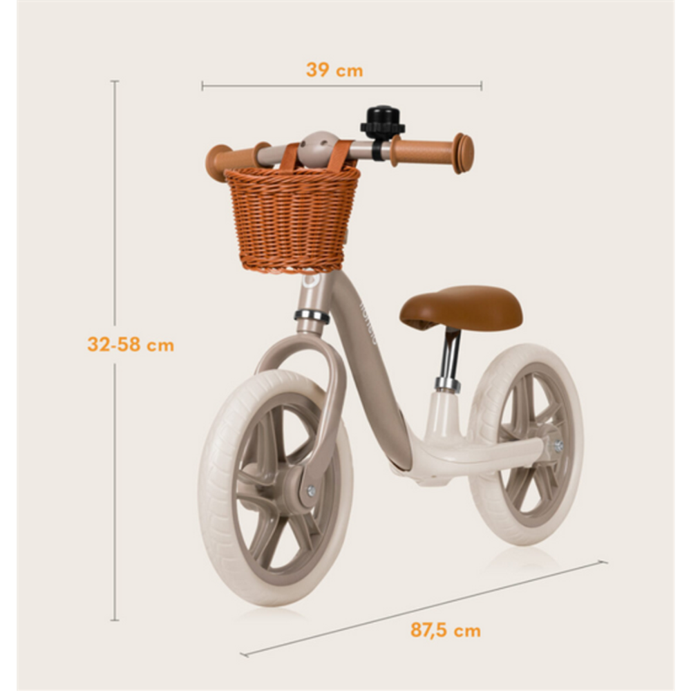 Lionelo Balans bicikl Alex Plus, Beige Sand slika 11