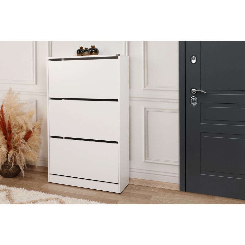 Ormar za cipele Shc-530-Bb-1 - Bijela boja slika 2