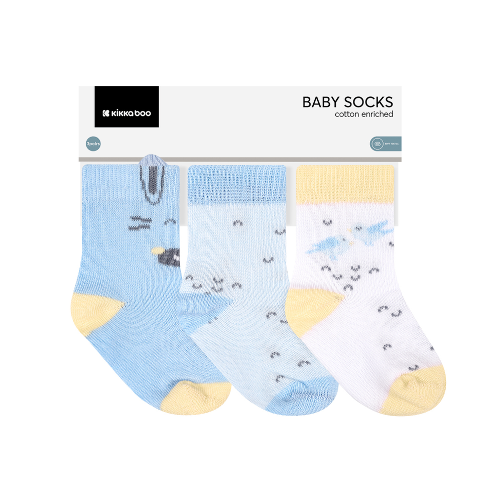 Kikka Boo Čarape Stripy Friends 3D 6-12mj, 3 para slika 1