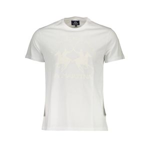 LA MARTINA WHITE MEN'S SHORT SLEEVE T-SHIRT