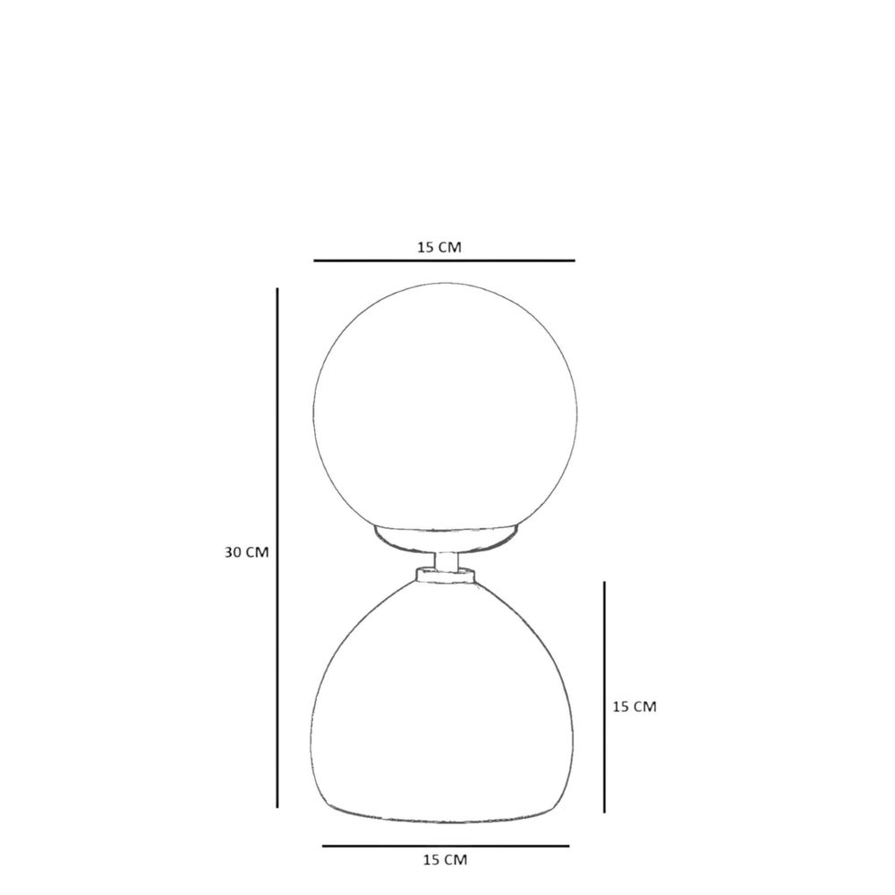 Lampa za sto 8898-3 bijela/crna/orah slika 5