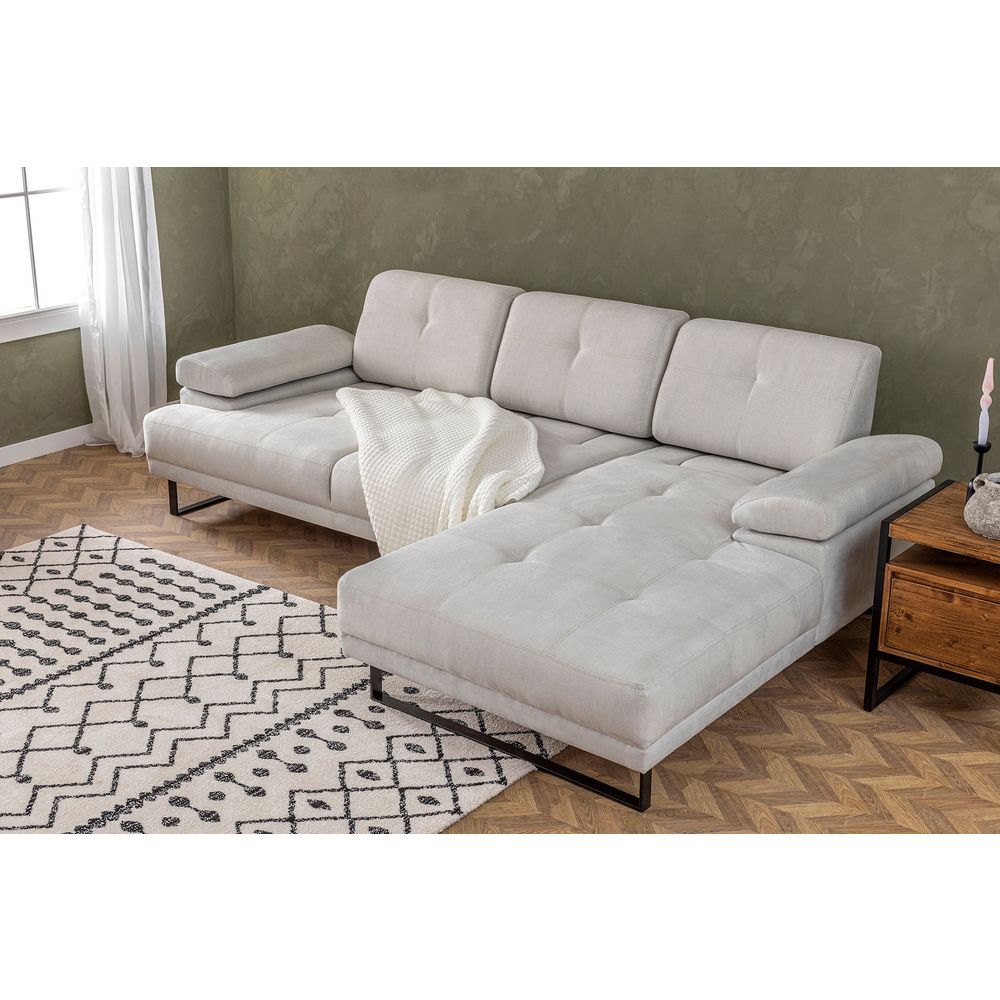 Mustang Small Right - Bež Ugaona Sofa slika 3
