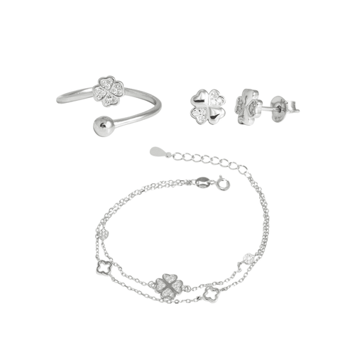 J&B Jewellery1006 Srebrni set slika 1