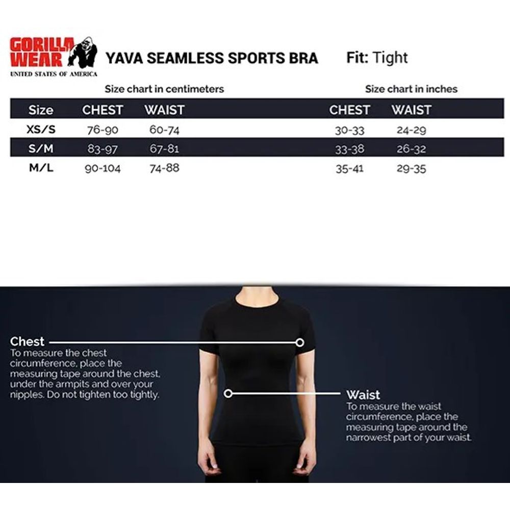 Gorilla Wear YAVA Sportski top, Crni slika 6