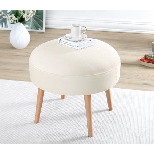 Romley - Cream Cream Pouffe slika 4