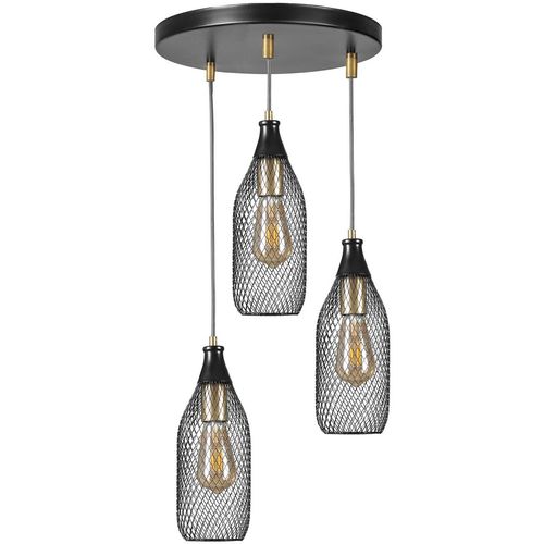 Rio 8714-3 Black Chandelier slika 1