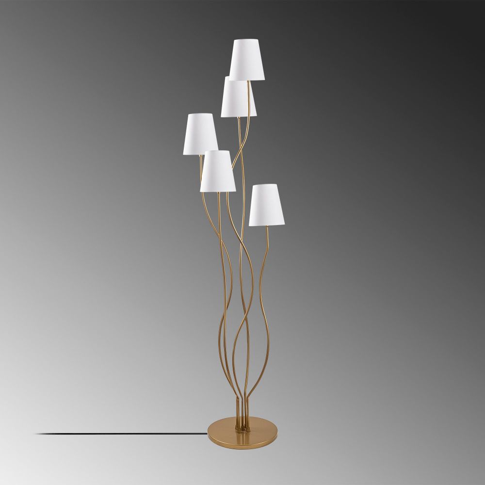 Bonibon - 13240 Gold Bijela Podna Lampa slika 4