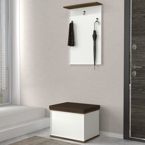 Lonya - Brown, White v2 Brown
White Hall Stand slika 2