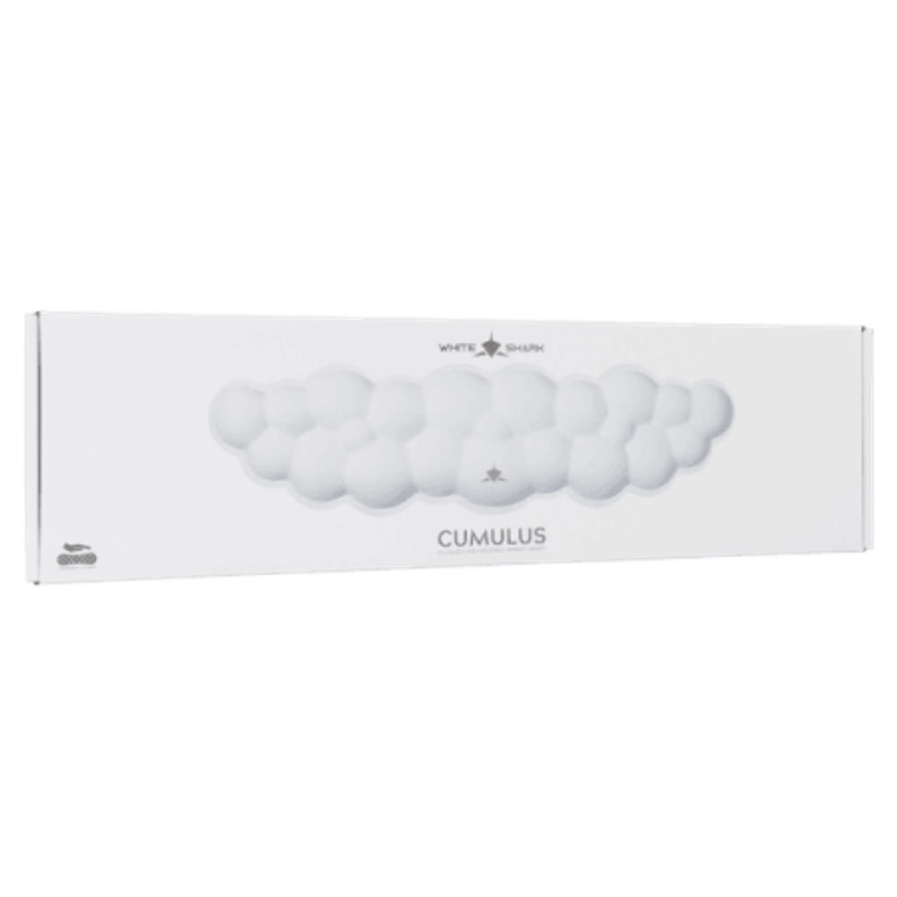 White Shark Podloga za tipkovnicu KP-012 CUMULUS, Bijela slika 3