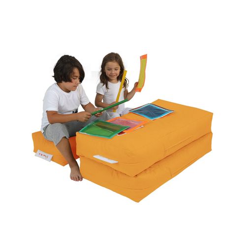 Atelier Del Sofa Vreća za sjedenje, Kids Double Seat Pouf - Orange slika 2