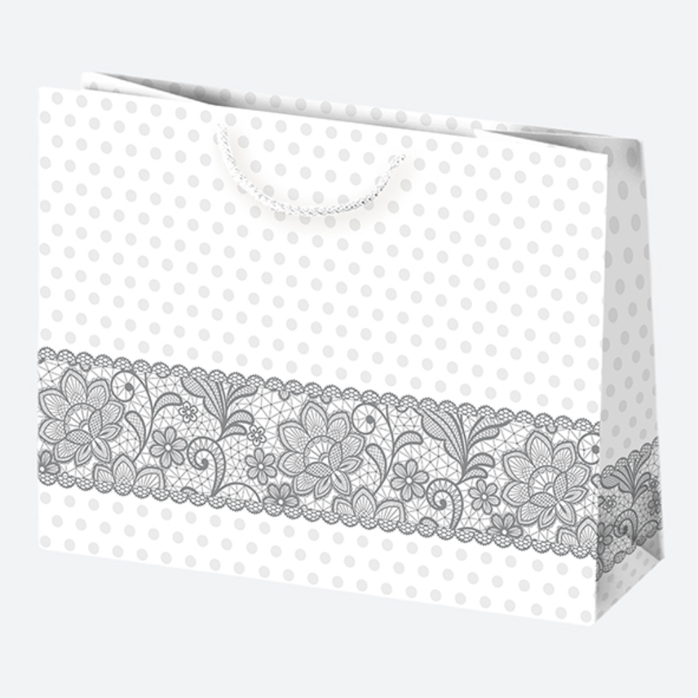 T8BOG44 Ukrasna vrećica Bijela 38x29x10cm, Više dezena slika 5