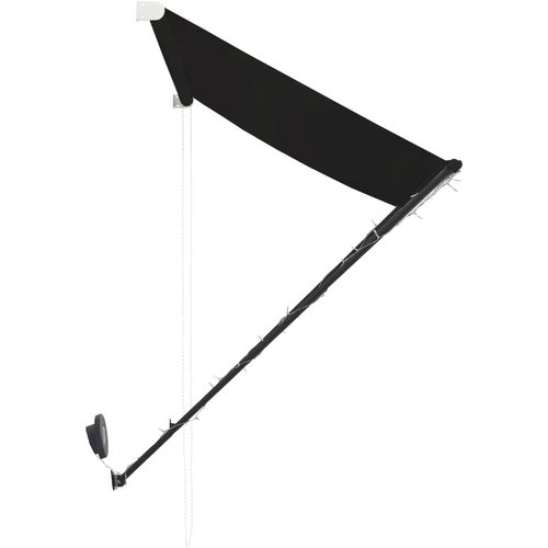 Tenda na uvlačenje s LED svjetlima 250 x 150 cm antracit slika 34