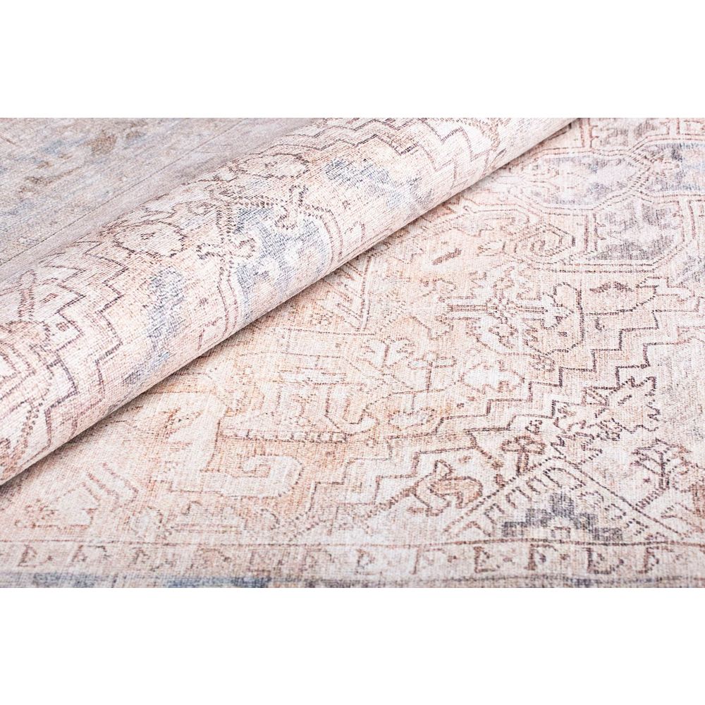 Dorian Chenille - Višebojni Hodnički Tepih Bež AL 349 (75 x 230 cm) slika 5