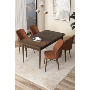 Arp - Baroque, Crvena Barokna Trpeza i Set Stolica (5 Komada)