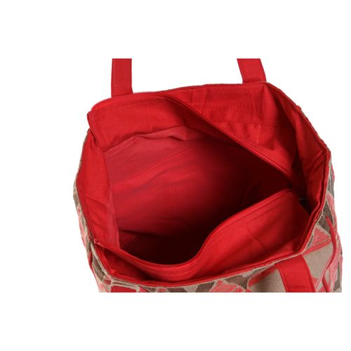 Torba za na rame Home ESPRIT Bež Fuksija 31 x 16 x 66 cm slika 3