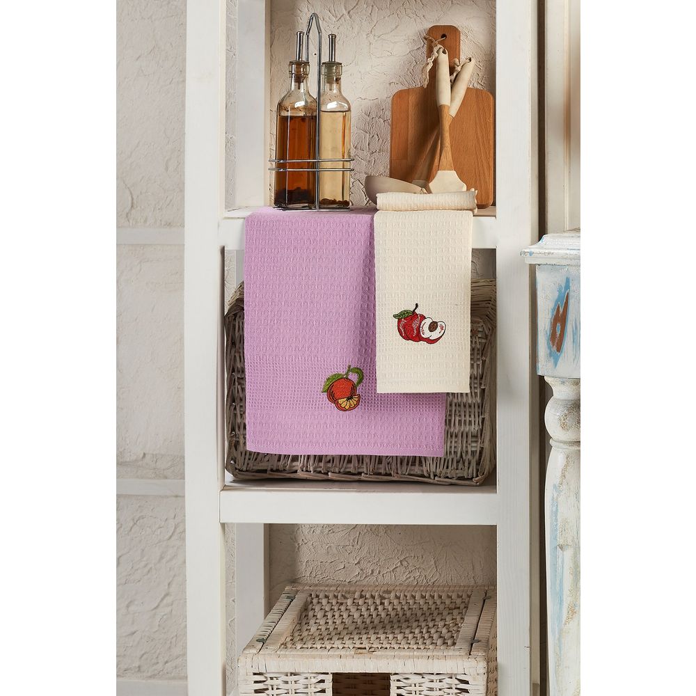 Kitchen towel set (6 pieces) Fruits colours: Multicolor slika 3
