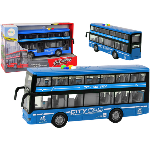 Dvokatni autobus na baterije - Svjetla, Zvukovi - Plava boja slika 1