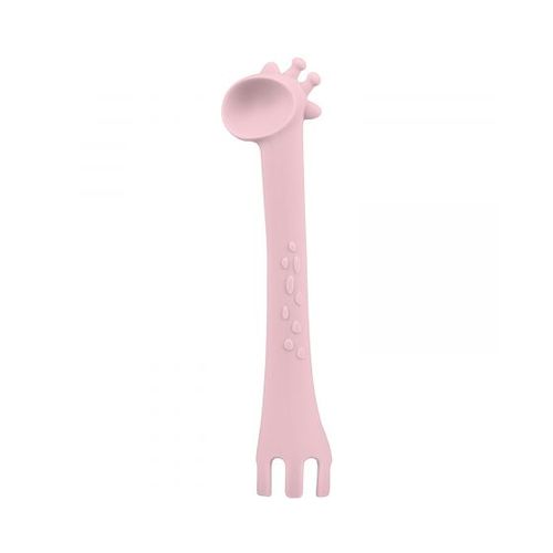 Kikka Boo Silikonska žlica za hranjenje Giraffe Pink slika 2