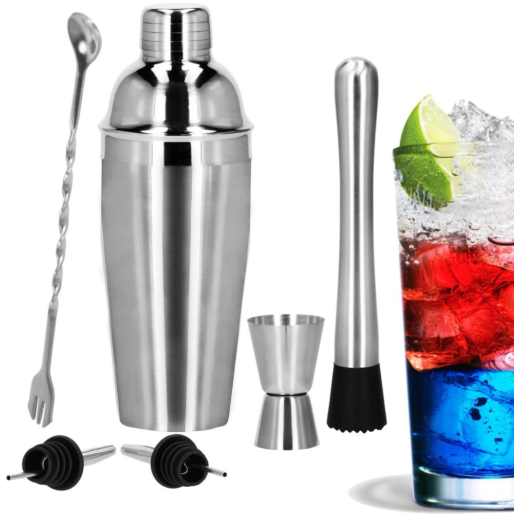 Set za pripremu pića za barmene shaker 750 ml 6 komada slika 11