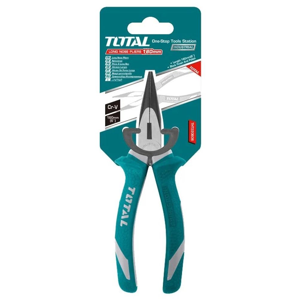 TOTAL Produžena ravna kliješta 160 mm / INDUSTRIAL (THT220606) slika 1