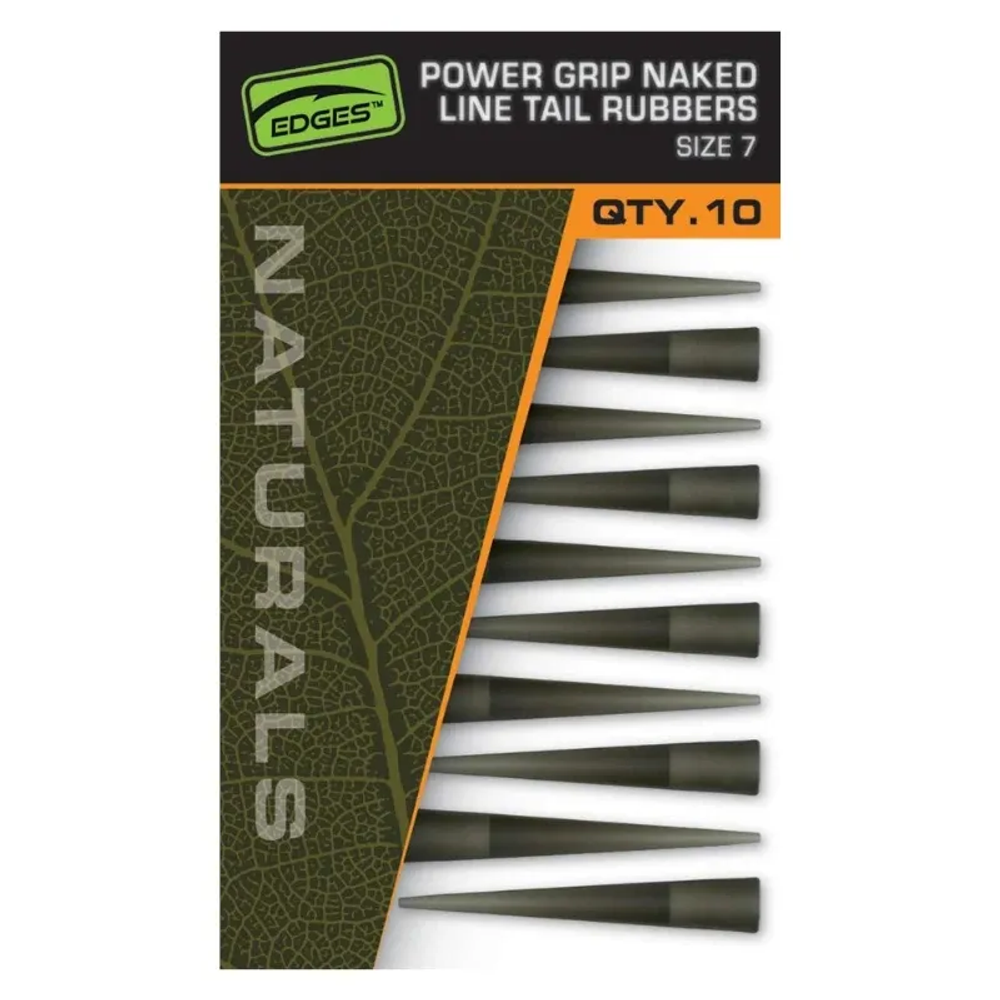 CAC844 Fox EDGES™ Naturals Power Grip Naked Line Tail Rubbers - Size 7 slika 1