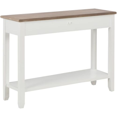 Konzolni stol bijeli 110 x 35 x 80 cm drveni slika 29