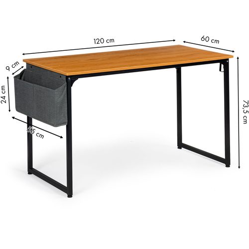 Radni stol u Loft stilu s visećim bočnim džepom slika 5