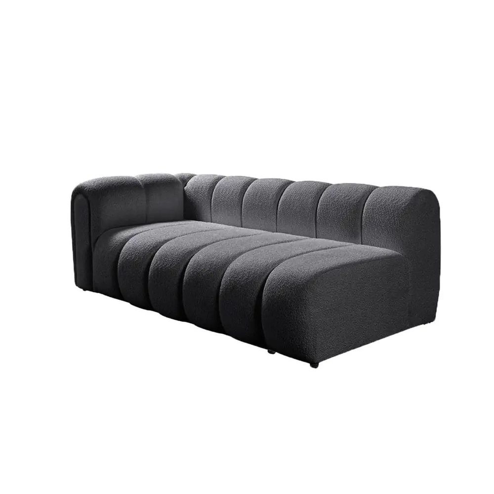 Ugaona Sofa N-Line Desna - Tamno Siva slika 7