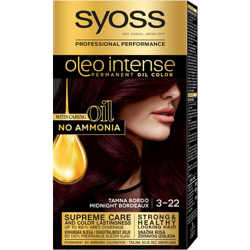 SYOSS OLEO INTENSE boja za kosu 3-22 Tamna Bordo slika 1