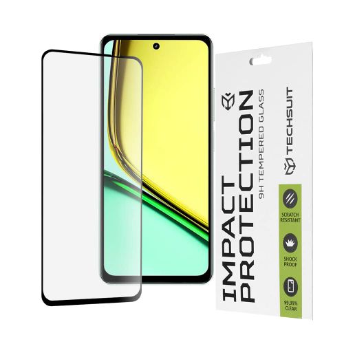 Techsuit – 111D Full Cover / Full Glue Glass za Realme C67 4G – crno slika 1