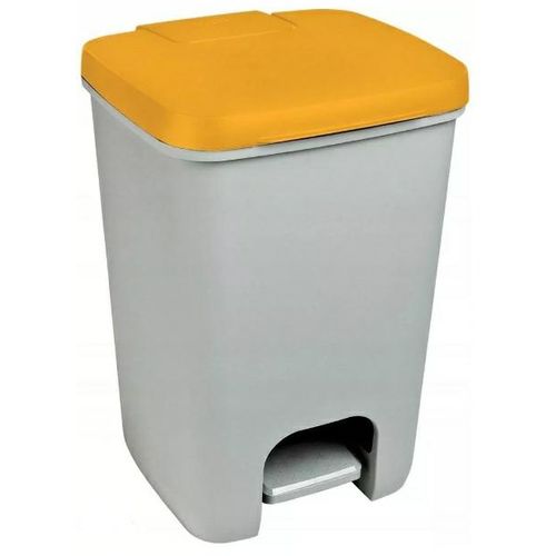 Curver kanta za smeće Essentials 20L siva/žuta slika 1