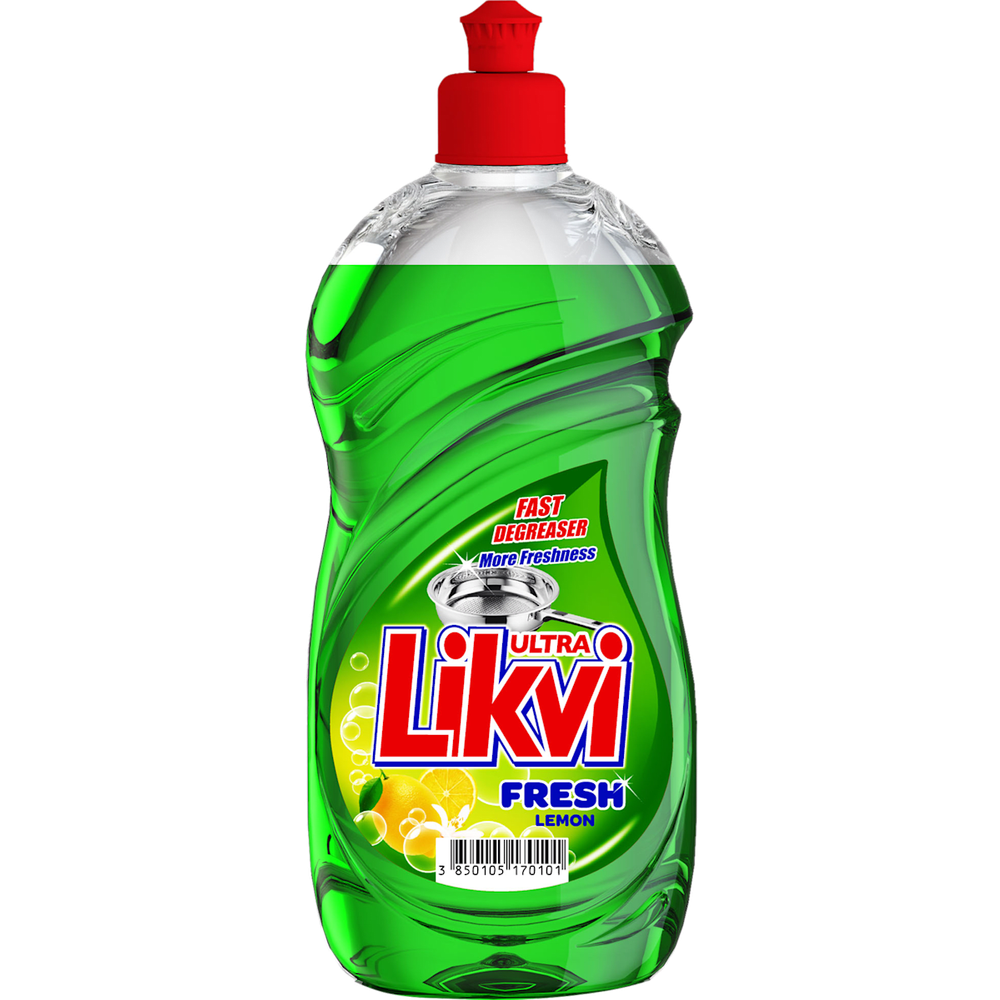 Likvi Ultra deterdžent za ručno pranje suđa Fresh Lemon 450ml slika 1