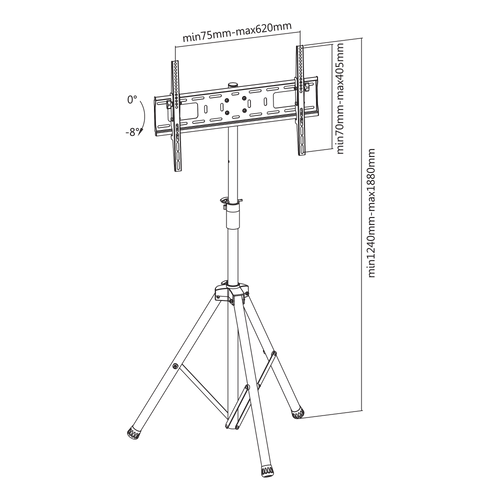 SBOX podni stalak FST-846, tripod slika 8