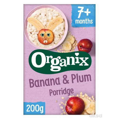 Organix organska kaša sa bananom i šljivom (7m+) 200gr slika 1