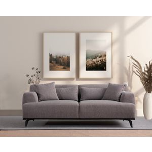 Sofa Jaguar 2 - Smeđa, Siva Smeđa, Dvosjed