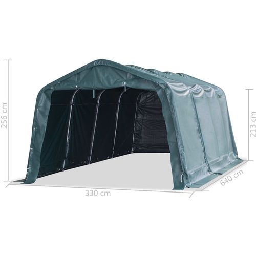 Uklonjivi šator za stoku PVC 550 g/m² 3,3 x 6,4 m tamnozeleni slika 42