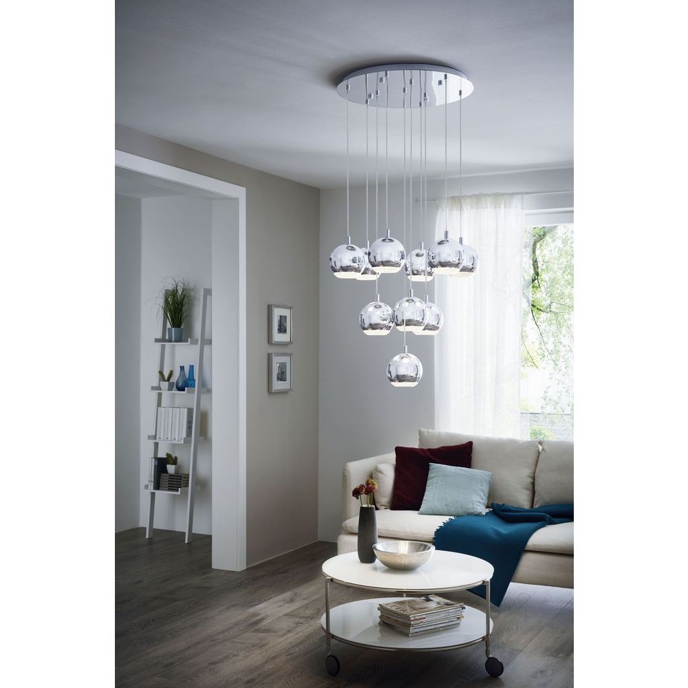 Eglo Conessa visilica/10, led, gu10, 10x3,3w, krom  slika 4