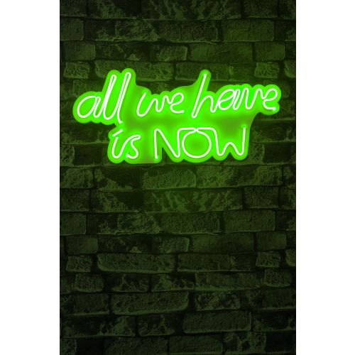 Wallity Ukrasna plastična LED rasvjeta, All We Have is Now - Green slika 2