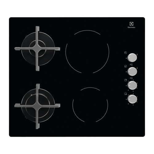 Electrolux EGE6172NOK Ugradna kombinovana plinska/staklokeramička ploča  slika 1